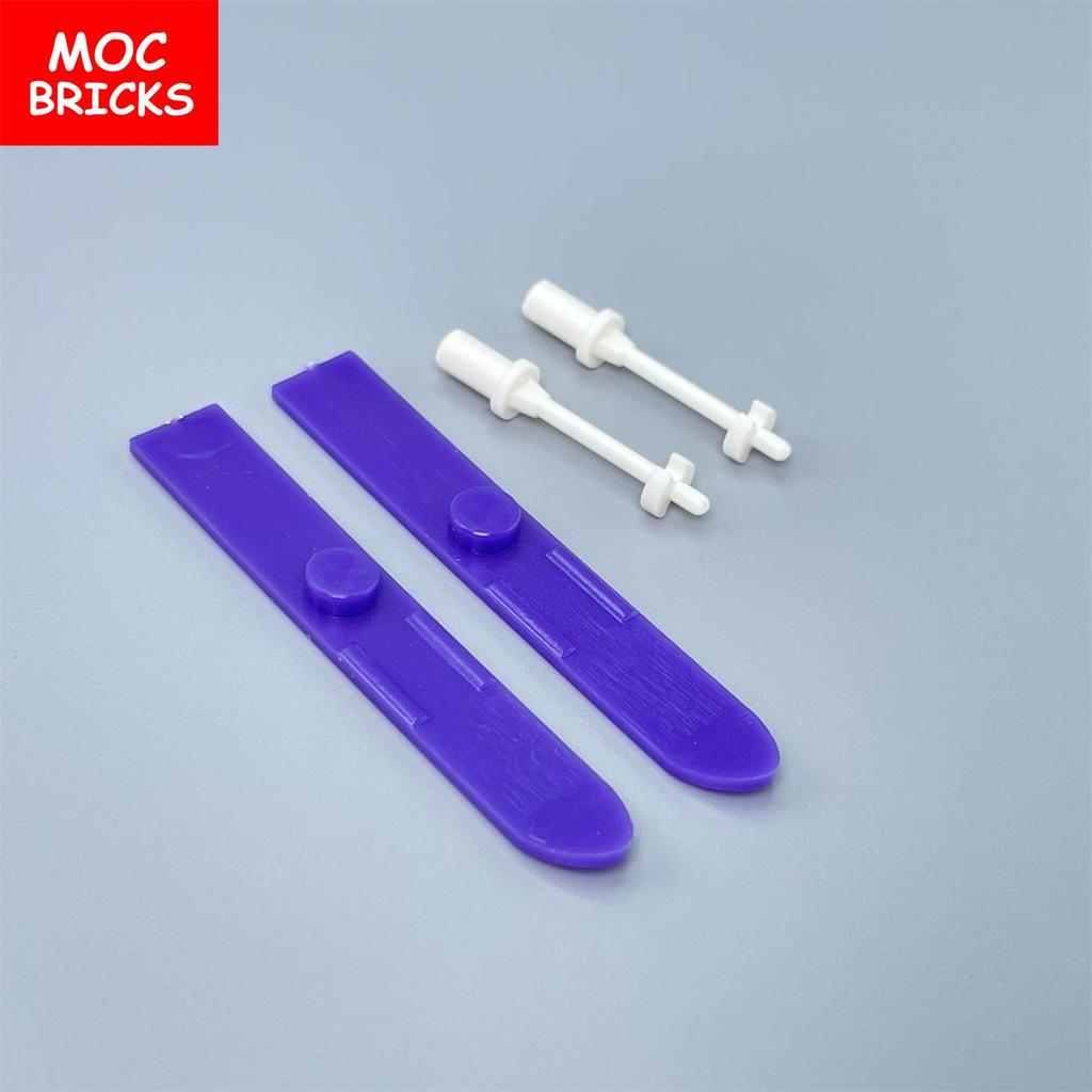 6sets MOC Bricks Utensil Ski Skiing Pole 90509 90540 Assembled Building Blocks Accessories Children's Toys Plastic Dolls