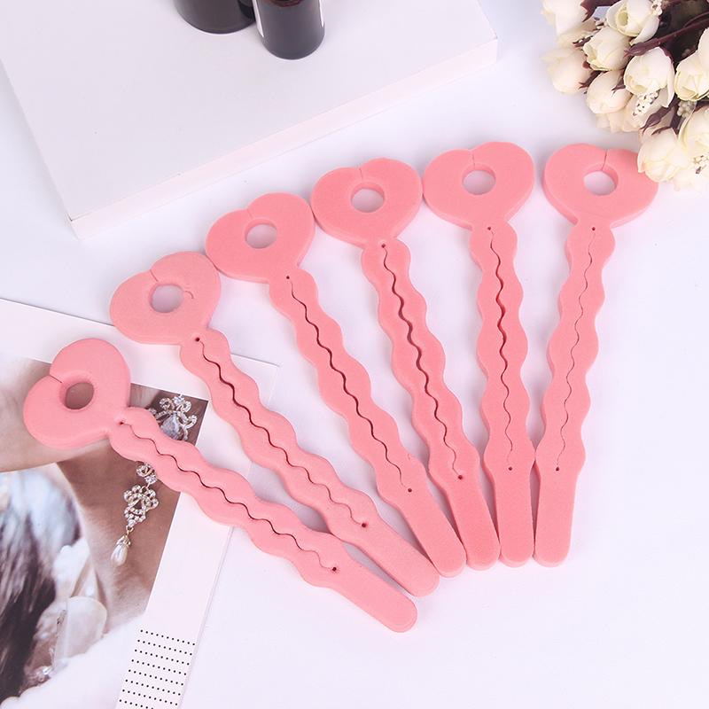6 Pcs Sponge Curler Hair Rollers Soft Foam Sponge Hair Curlers Tools Strip Tools