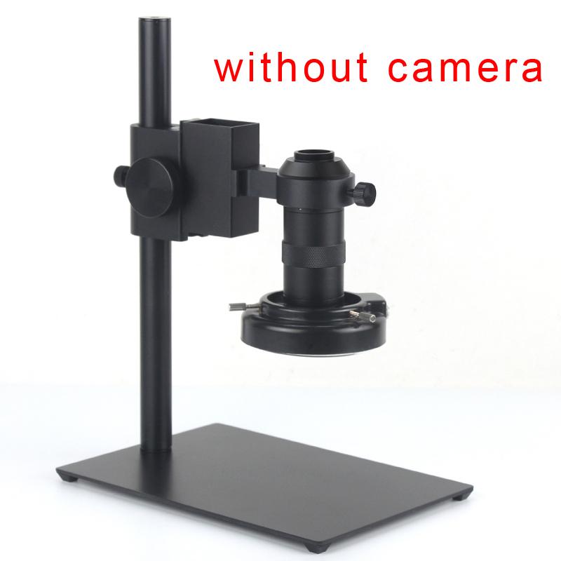 48MP 4k HDMI VGA průmyslový digitální videomikroskop, monokulární 130x zoom C montážní objektiv pro opravy a svařování