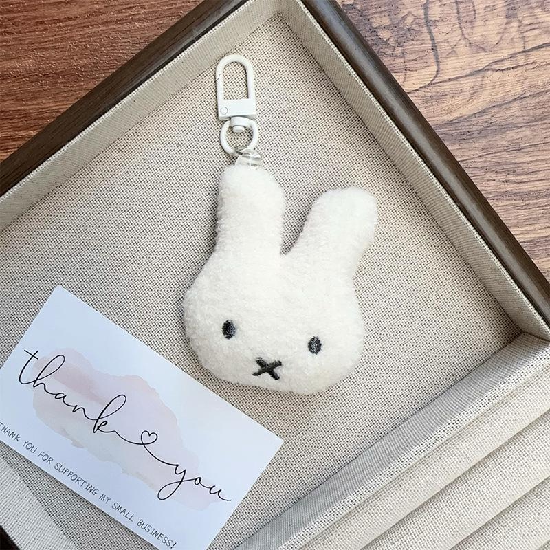 New Cute Miffy Rabbit Plush Keychain Bag Pendant Little Rabbit Versatile Girls Cartoon Kawaii Bag Ornament Gift Toys
