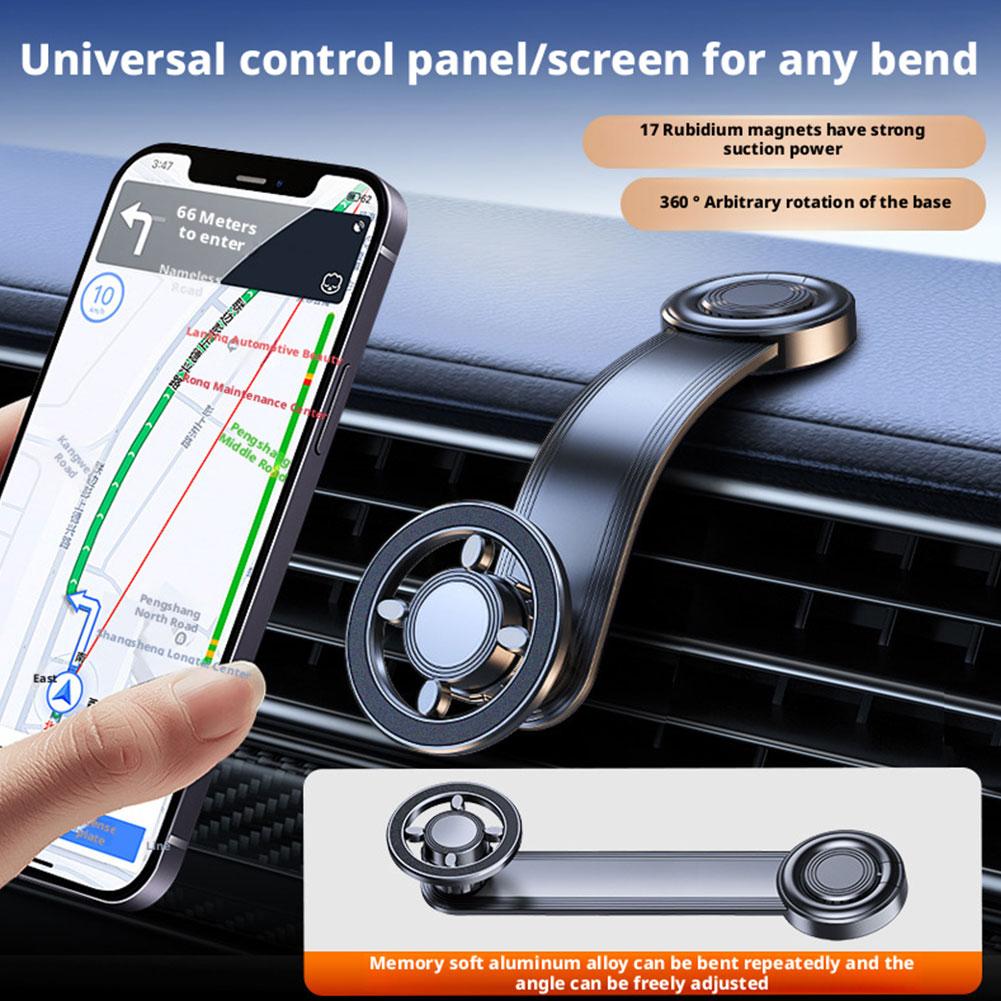 Magnetic Car Phone Holder Stand For Magsafe Car Mount Support GPS Mobile Bracket In Car For Phone 15 14 13 12 Samsung Xiaomi