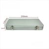 Tinplate Material Watercolor Box Sealed Storage Rectangular Shape Metal Box Silvery Gray Durable Construction Organizer Box