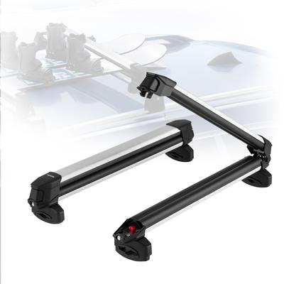 Ski & Snowboard Roof Rack, Carry Up To 6 Pairs of Skis or 4 Snowboards
