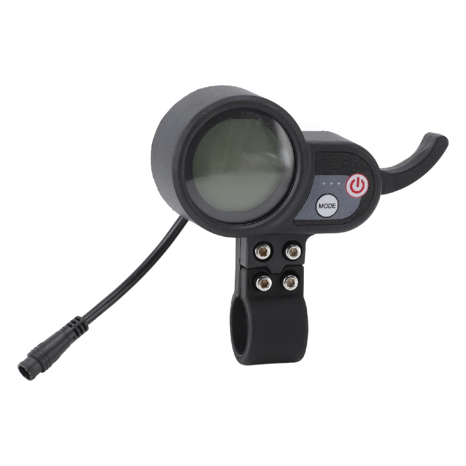 Electric Scooter LCD Display Panel 36 to 60V ABS Blue Display Screen Control Panel with 6 Pin Waterproof Connector for 10 Inch Electric Scooters