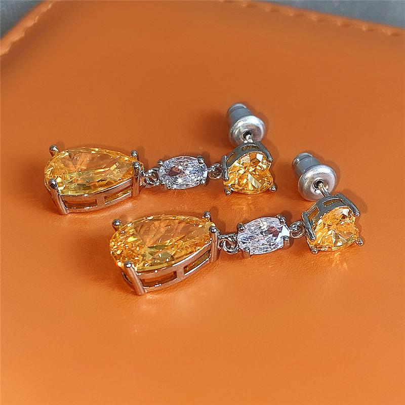 BELLA BOX Einfache elegante Tropfenohrringe für Frauen, Hochzeit, Liebe, Accessoires, ästhetische Dame, baumelnde Ohrringe, ausgefallenes Geschenk, Modeschmuck