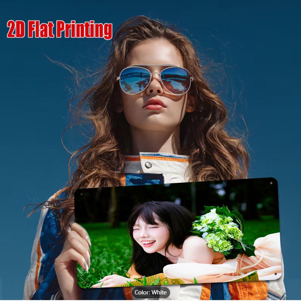 

HD Metal Tin Sign Woman with Blonde Hair in Oversized Sunglasses and Red Lipstick Posing Against Warm Retro Background Fashion A 15x30cm(5.9x7.8inch)
