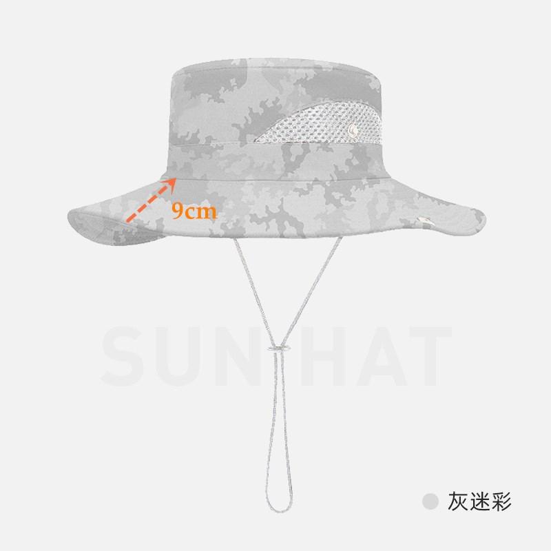 62cm Męski Kapelusz Outdoorowy Letni Kapelusz Wędkarski Turystyczny Jeździecki Duże Rondo Ochrona przed Słońcem Anty-UV Oddychający Wodoodporny Kapelusz Wiaderkowy