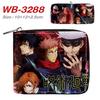 Jujutsu Kaisen Short Wallet Anime Cartoon Leather Bifold Card Holder Coin Purse for Students Men Women