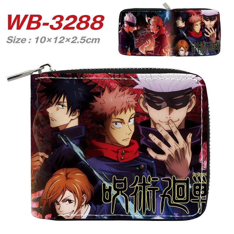 Jujutsu Kaisen Short Wallet Anime Cartoon Leather Bifold Card Holder Coin Purse for Students Men Women