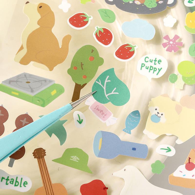 1 pc Pocket Life Diary Series Kawaii Cartoon Die Cut Sticker DIY Scrapbook Decor Journal Supplies Aesthetic Stationery