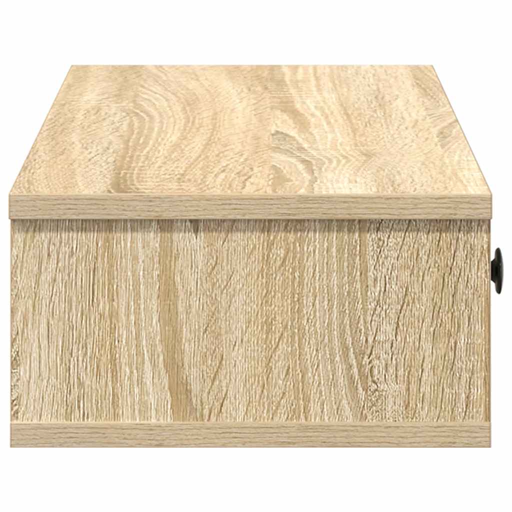 Vidaxl Półka Ścienna Z Szufladami, Dąb Sonoma, 100X37,5X19 Cm