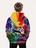 Abbigliamento per bambini Ragazzi Felpe con cappuccio Manica lunga Stampa 3D Gamepad Bambini Primavera Autunno Vestiti Casual All'aperto Elegante Ragazzo Ragazza Vestiti Top