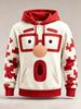 Unisex Print Hoodie Christmas Party Family Hoodies Geometric Pullover Long Sleeve Casual Streetwear Funny Christmas Hoodies TopsUnisex Woman's