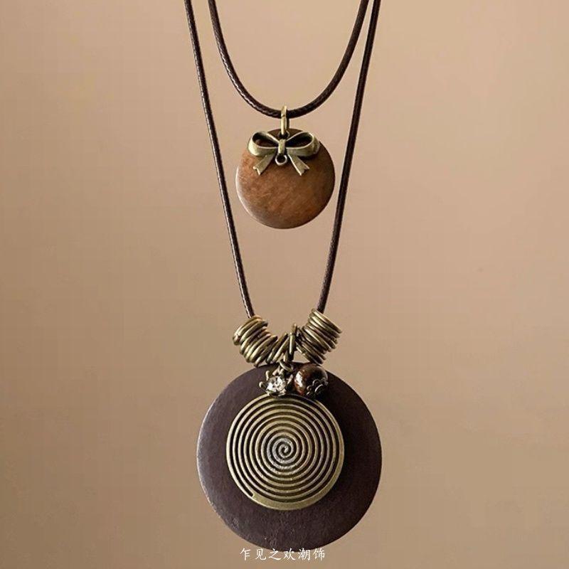 Bow Pendant Pull-out Necklace Women's Korean Long Decorative Sweater Chain Silver Versatile T-shirt Accessories Wear