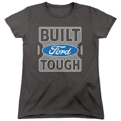 Ford Trucks Built Ford Tough Womens T Shirt Charcoal