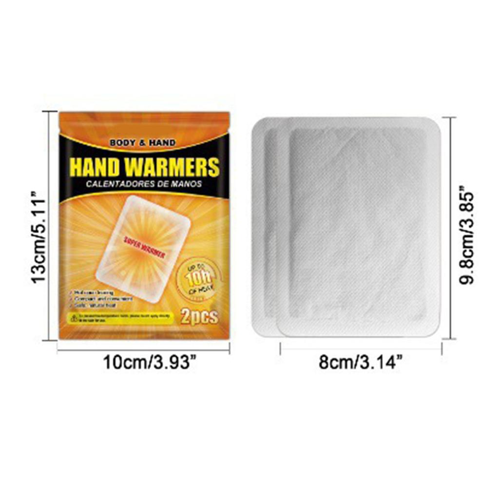 2pcs Long Lasting Warm Comfort with Easy To Use Heating Pad Body Hand Toe Warmers Enjoy Warmth At Home Outdoor Use