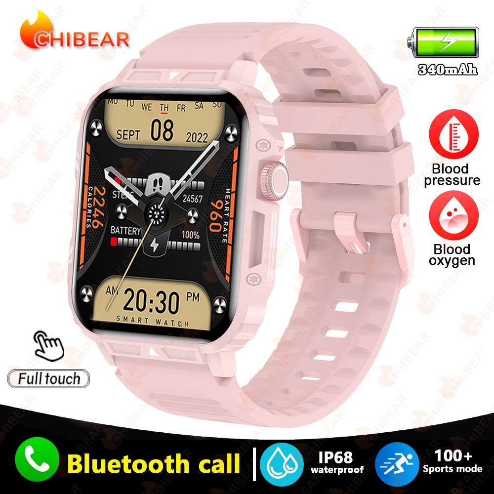 New 1.95 Outdoor Military Man Smart Watch Men Bluetooth Call Smartwatch Men ForAndroid IOS IP68 Waterproof Ftiness Watches