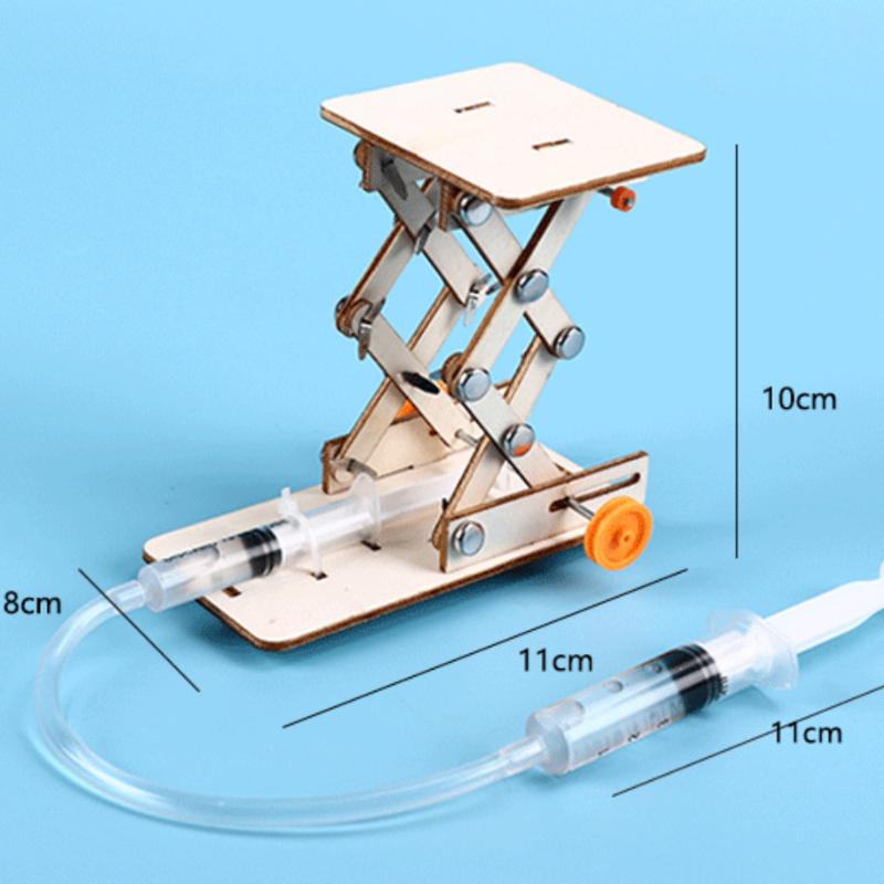 

1 Set Hydraulic Lift Table Model Educational Scientific Experiment Kit Kids Diy Science Toys For Physics School Projects