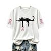 Women's Trendy Printed V-Neck Short Sleeve Top