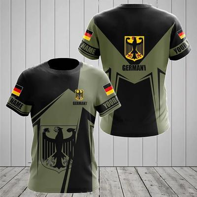 Tyskland Flagga 3d Tryck T-shirts Män Mode T-shirt Barn Hip Hop Toppar Tees Deutschland Flagga T-shirt Pojkar T-shirt Sommar Kvinnor Toppar