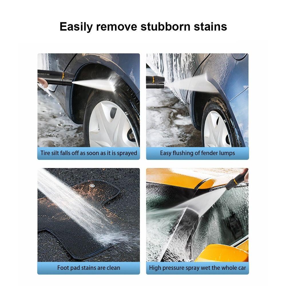 5/10/20/30m Hose Car Water Jet Washer High Pressure Watering Tube Nozzle Set  Auto Cleaning