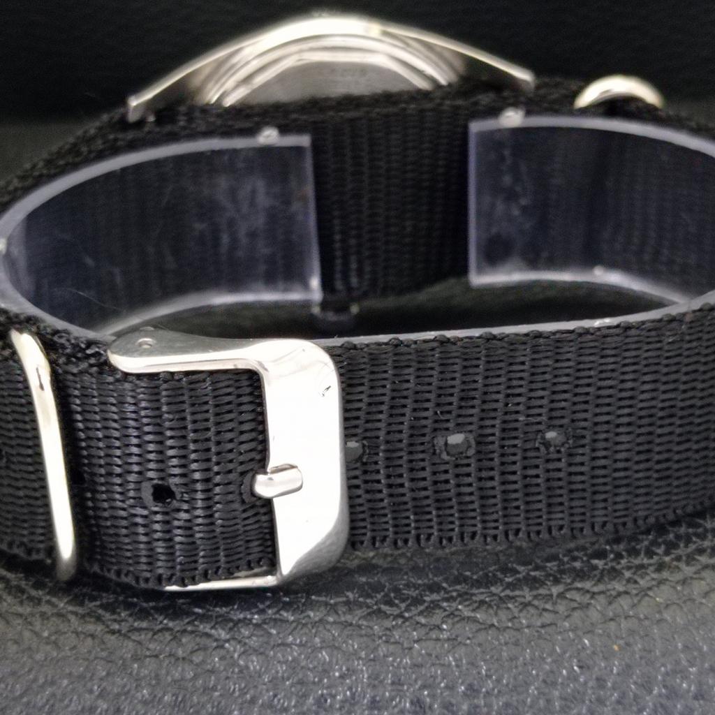 VINTAGE FAVRE LEUBA SEA KING 101 HAND-WINDING SWISS MENS BLACK WATCH A702006-5 R208-a702006