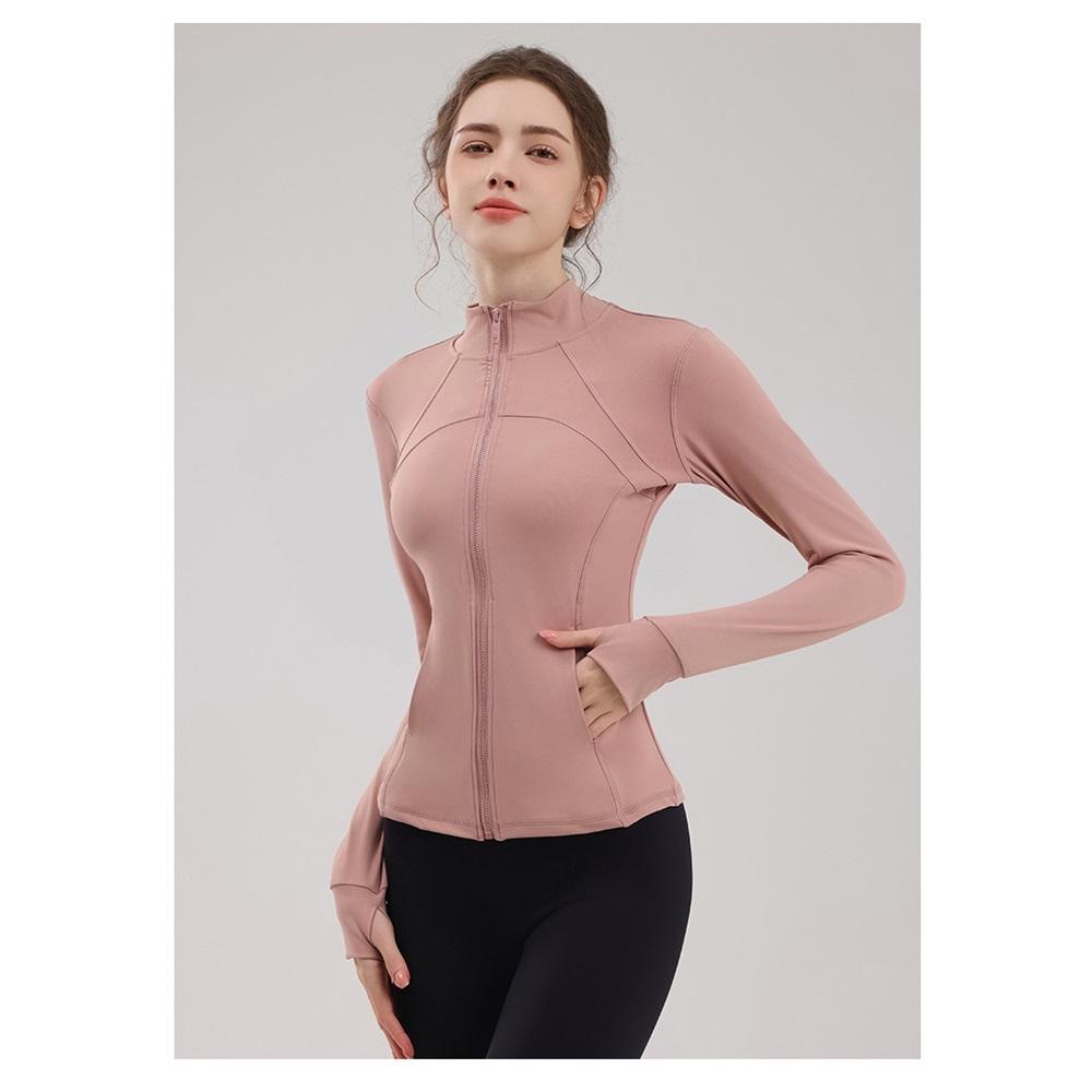 The New Yoga Pilates Jacket Is Slimming And Form-fitting, With A Stand-up Collar  High-end And Versatile Running, Fitness And Cycling Suit 