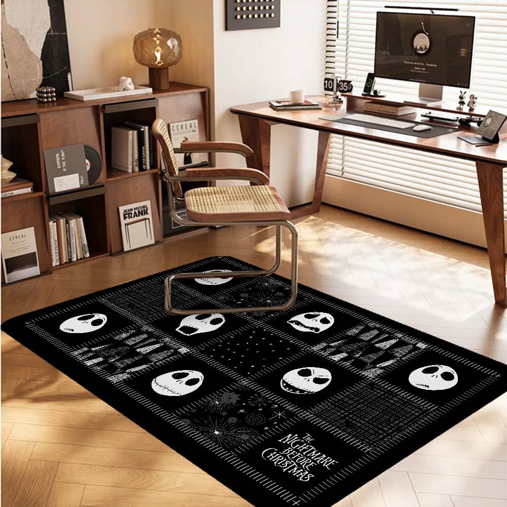 The N-Nightmare B-Before C-Christmas Floor Mat Retro Multiple Choice Living Room Kitchen Rug Non-Slip Modern Home Decor