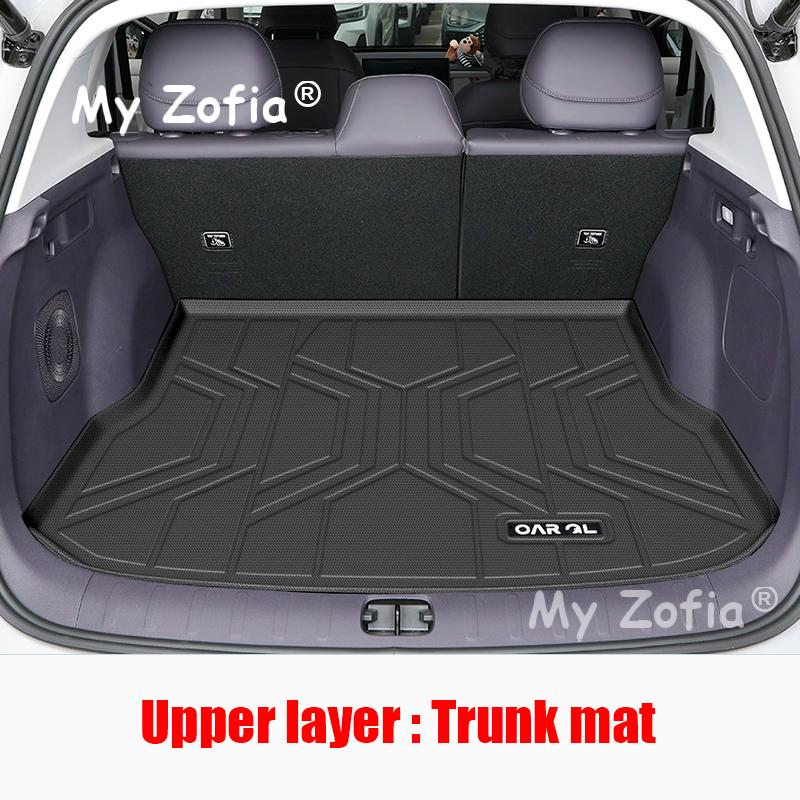 Car TPE Rear Trunk Mat For Leapmotor B10 2025 2026 Car Seat Backrest Protective Anti-Dirty Carpets Waterproof Mat Accessories