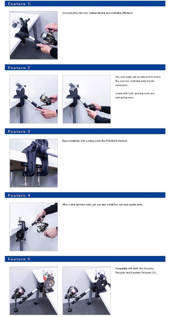 Daiichi #33343 Uchwyt kołowrotka Pon Tsuke (3434)