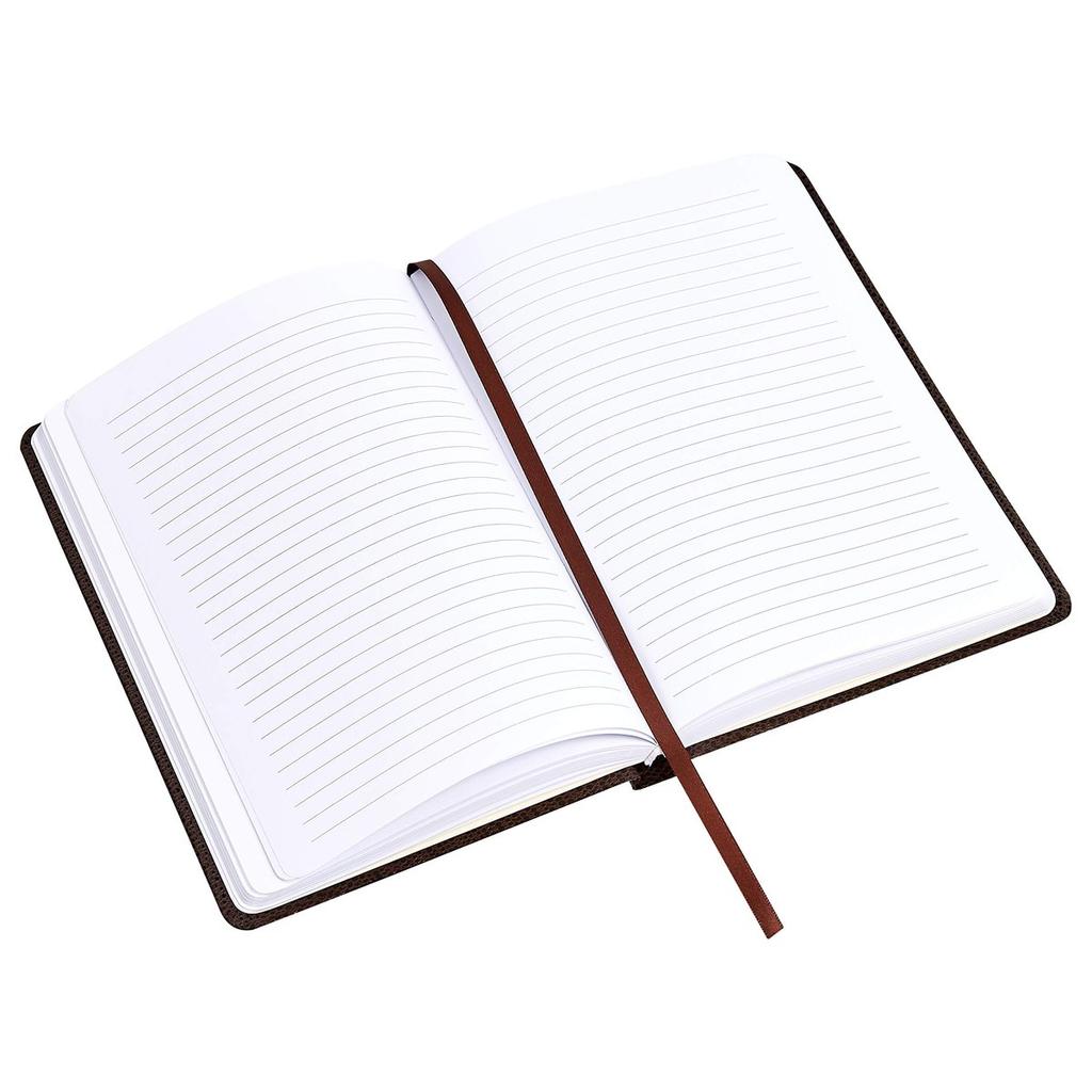 Amazon Basics Classic Hardcover Notebook Journal, 2-Pack, 21 x 13.3 cm, Black and Brown, 224 Lined Pages, Durable Journal for Writing, Notes, and Plan