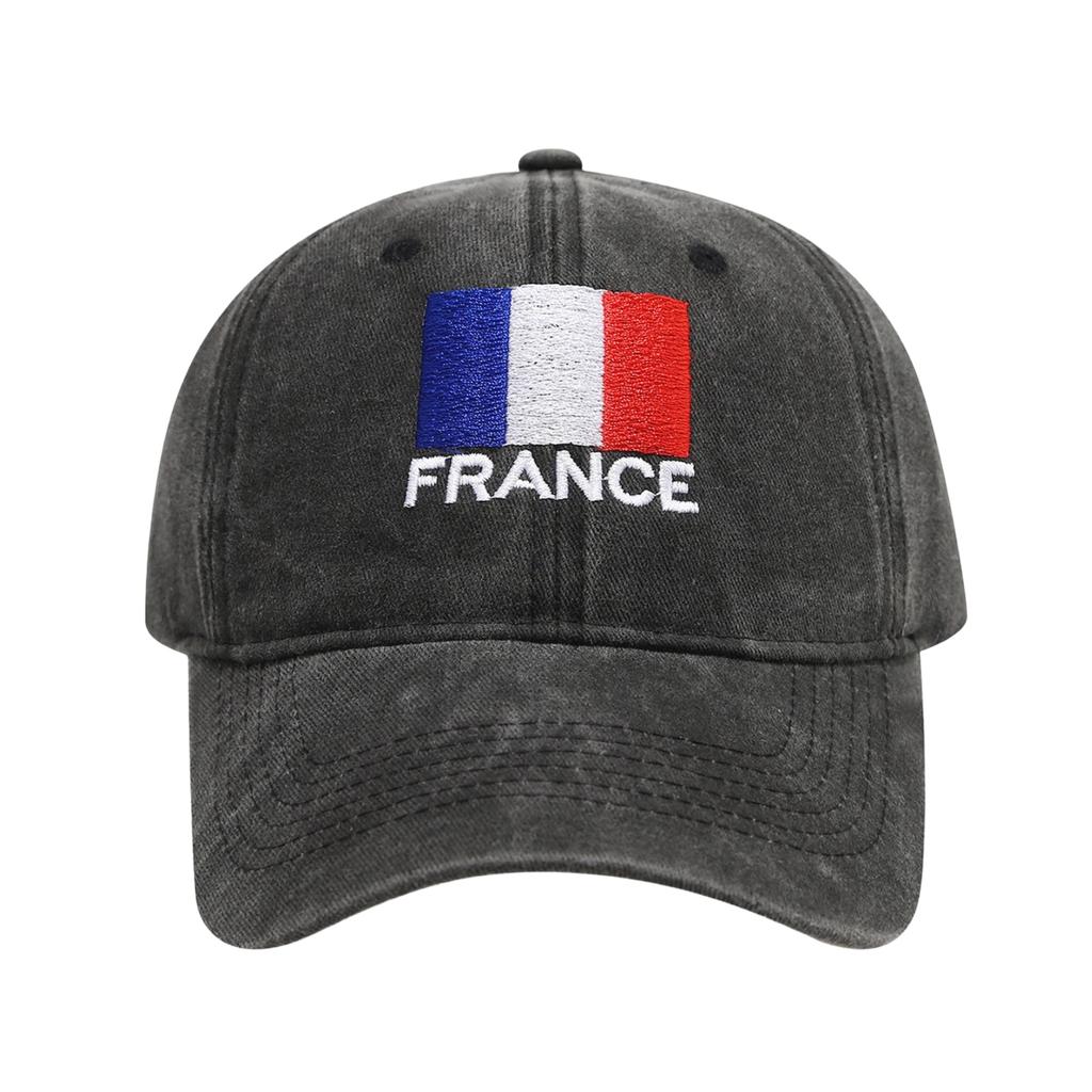Fan Baseball Cap Trend - Flag Embroidery - Black Baseball Cap - Men's And Women's Sun Hat