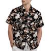 Retro Bohemian Print - Men's Casual Short Sleeved Shirt