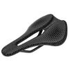 ZTTO 3D Printed Carbon Fiber Bicycle Saddle SuperLight Hollow Rail MTB Gravel Road Seat with Comfortable Breathable Cushion