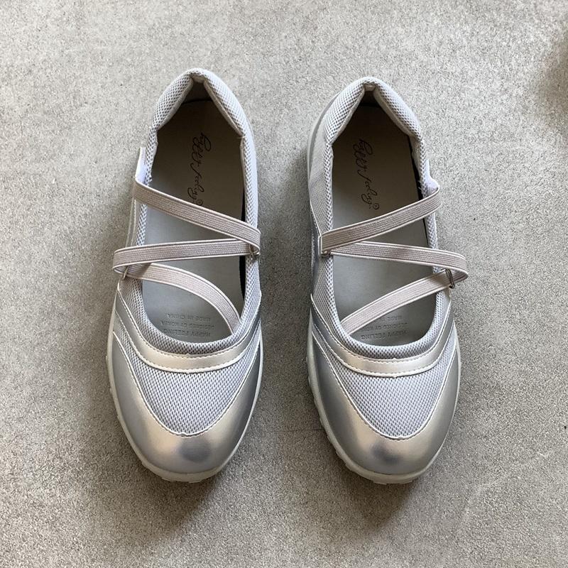 

Fashion Mary Janes Women Ballet Sneakers 2025 New Fashion Round Toe Ballerina Shoes Outside Comfy Soft Women Shoes Zapatos De Mujer 35