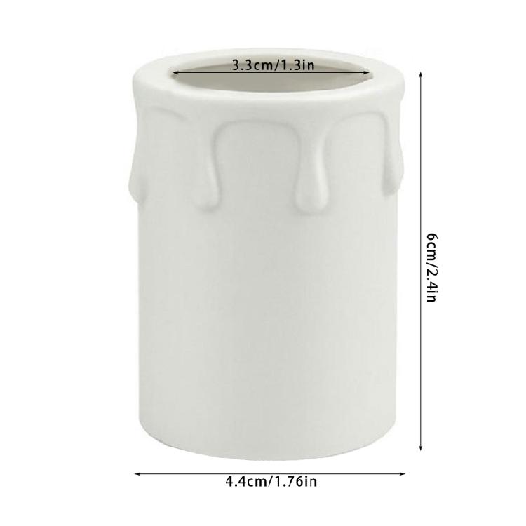 Elegant Chandelier Candle Light Socket Cover 10/20Pcs 44x60mm Plastic Sleeves for Candelabra Bases and Festival Decors