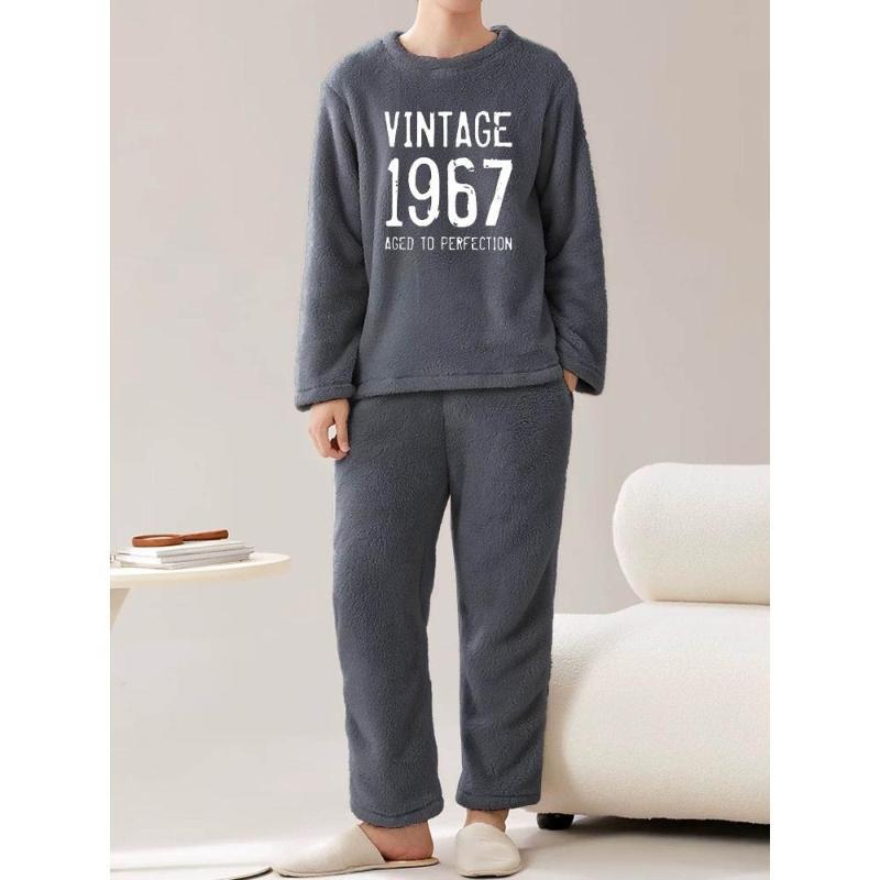 

Прочный и многоцелевой, мужской фланелевый комплект (Топ + брюки) XXL серый