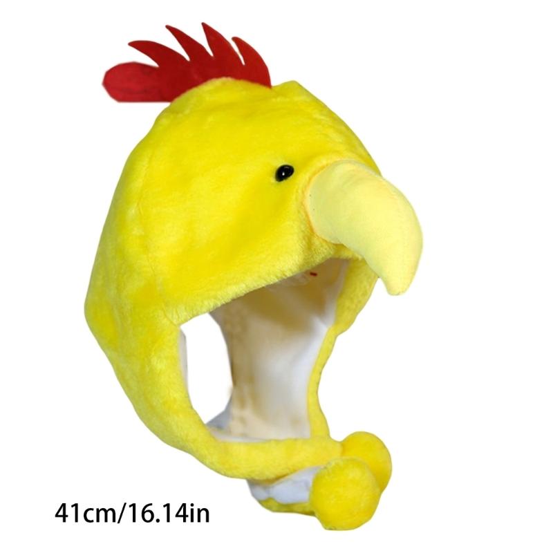Kids Animal Hat Bomber Hat Trapper Hat Animal Earflap Hat Drama Props For Kid Rabbit Pig Raccoon Rooster Frog