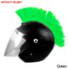 Mohawk Helmet Wig Cuttable Helmet Decorations Wigs Cockscomb Motocross Full Face Off Road Helmet Decoration Hair Sticker