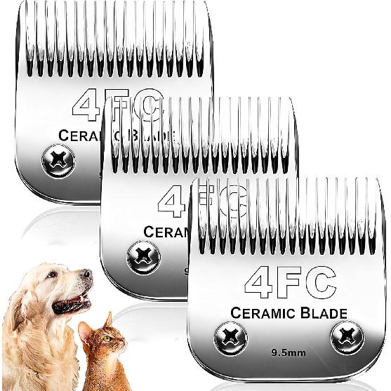 Dog Grooming Replacement Blades Compatible with Andis Dog Clipper, Dog Clipper Blades Compatible with Oster A5,Wahl KM-10 Series Dog Clipper,7FC