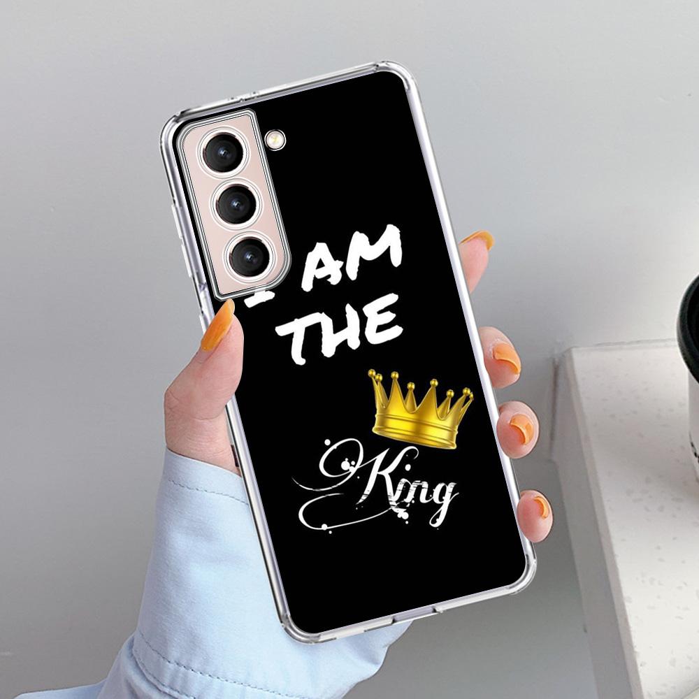 Cute Mom Queen Princess Case For Samsung Galaxy S22 S20 FE S21 Plus S10 S9 Note 20 9 10 Lite Transparent Soft Phone Cover