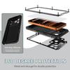 Coque de téléphone étanche IP68 pour iPhone 17 Pro Max Métal + Couvercle en Silicone avec Protection d'Écran