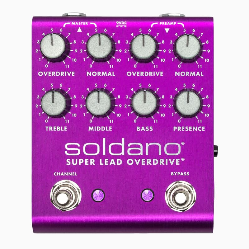 

Soldano SLO PLUS Pedal Purple Super Lead Overdrive Purple Overdrive Effector [Limited Color] фіолетовий