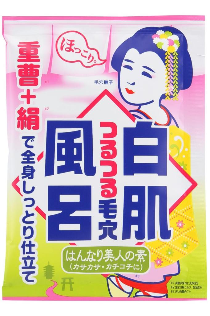 Pore Nadeshiko Baking Soda Whitening Skin Bath Pore Dead Skin Peeling Beauty Bath Baking Soda Silk Rice Bran Bath Salts 30g X 12 Packs