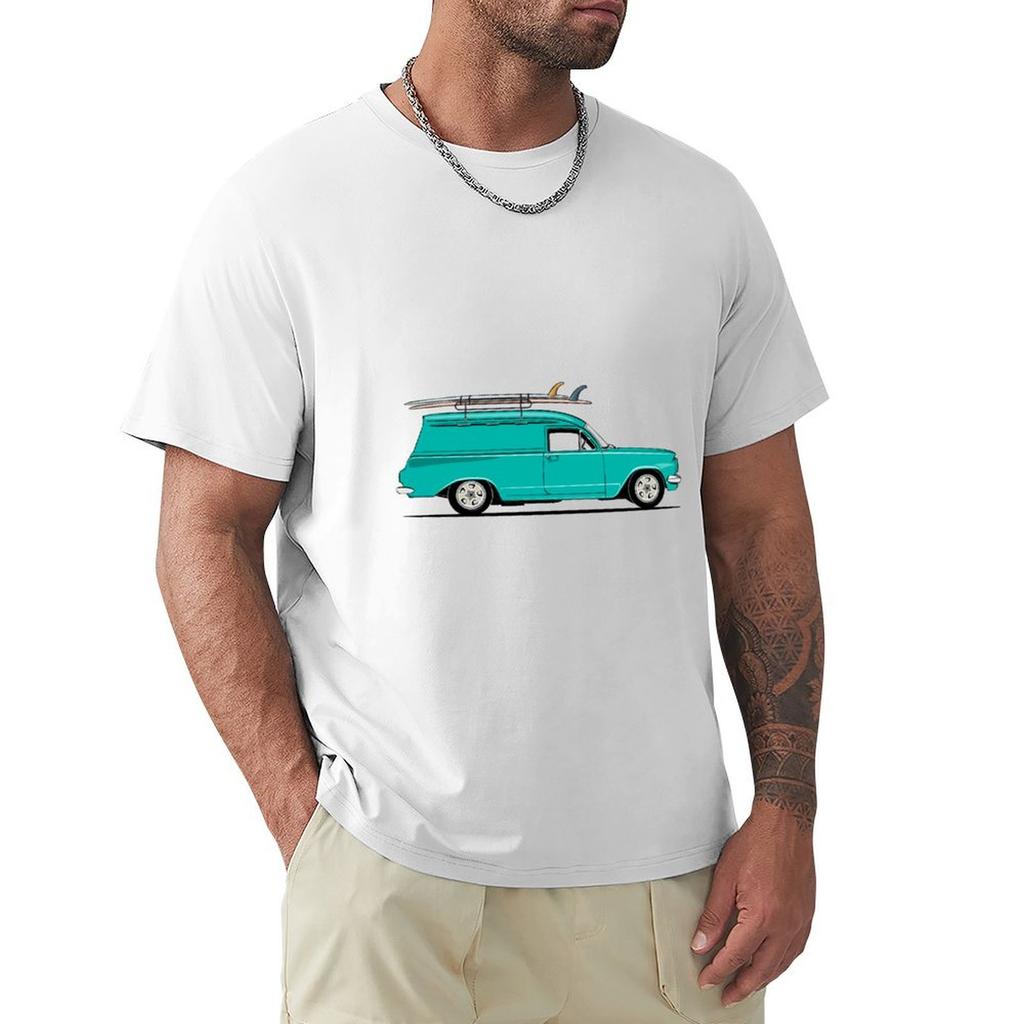 EH Panel Van surf teal TShirt gifts for boyfriend tshirts personalised vintage clothes Anime tshirt Mens cotton tshirt