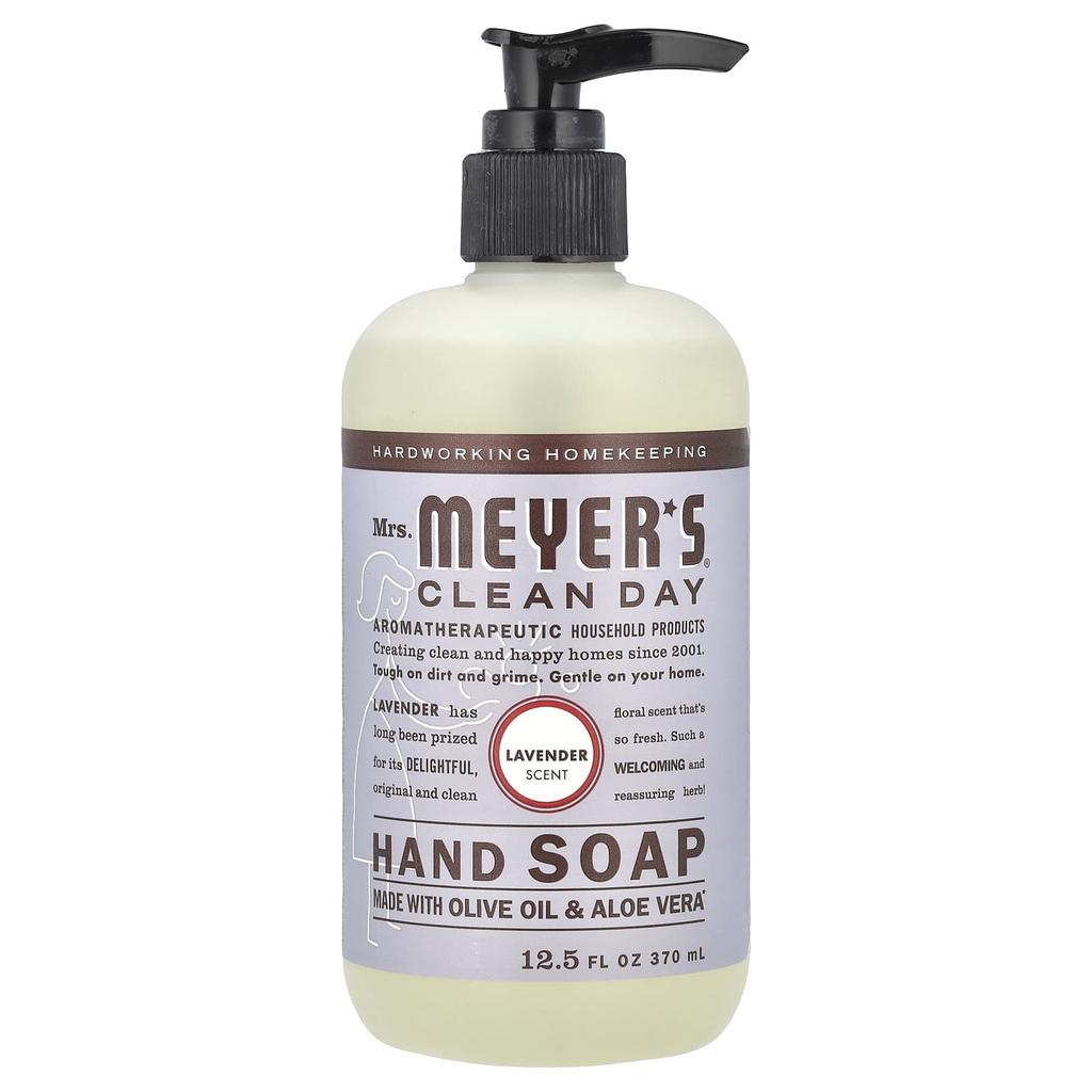 Mrs. Meyers Clean Day, Hand Soap, Lavender Scent, 12.5 Fl Oz (370 Ml)