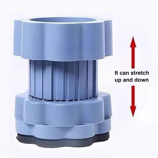 Yousheng 4Pcs Washing Machine Mat Universal Heightening Pads Easy Installation Anti-Vibration Shock Absorbing Washer Dryer Foot Pads