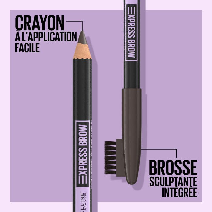 Crayon à Sourcils - Maybelline New York - N°02 Blonde - Brosse intégrée - Résultat naturel - Longue tenue