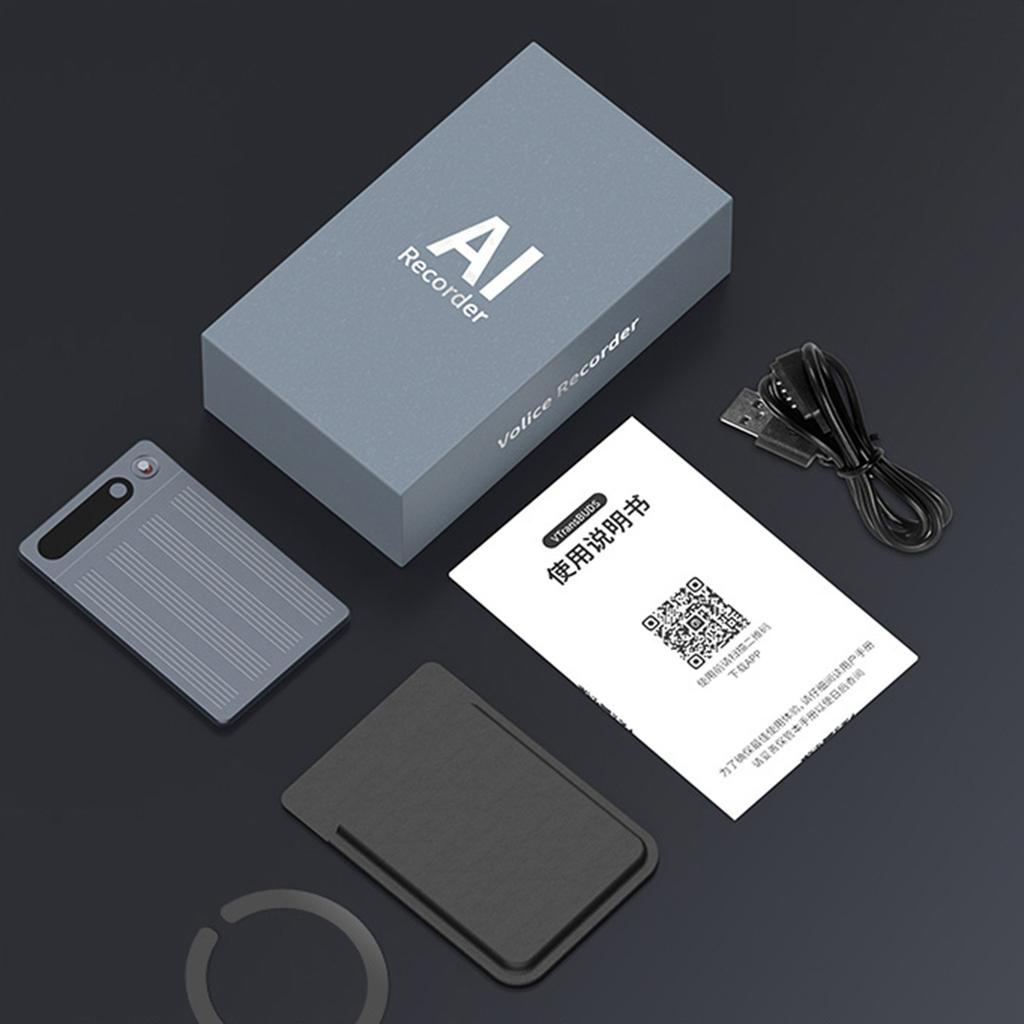 64G AI Voice Recorder Language Translation Device Support 134 Languages Audio Dictaphone Transcribe & Summarization with ChatGPT