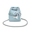 Chain bag women's spring new niche design single shoulder messenger bag is now popular bucket bag